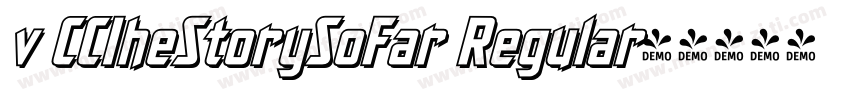 v CCIheStorySoFar Regular字体转换